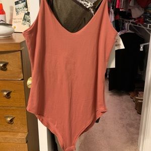 One piece thin strap shirt